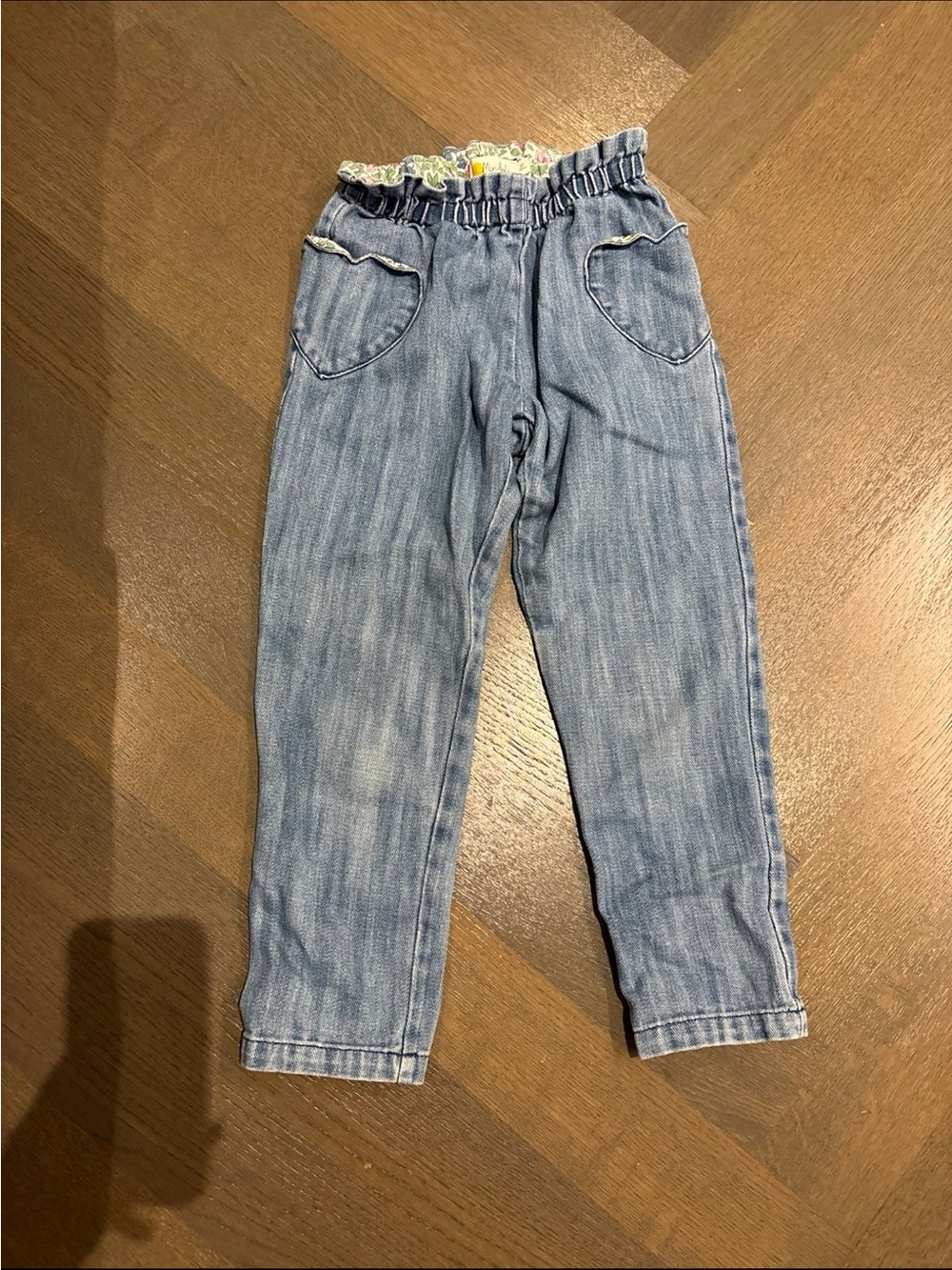 Mini Biden Girls pull on jeans with heart pockets size 8